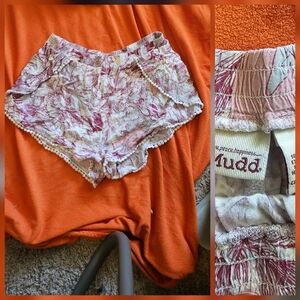 Floral Pink Women Shorts